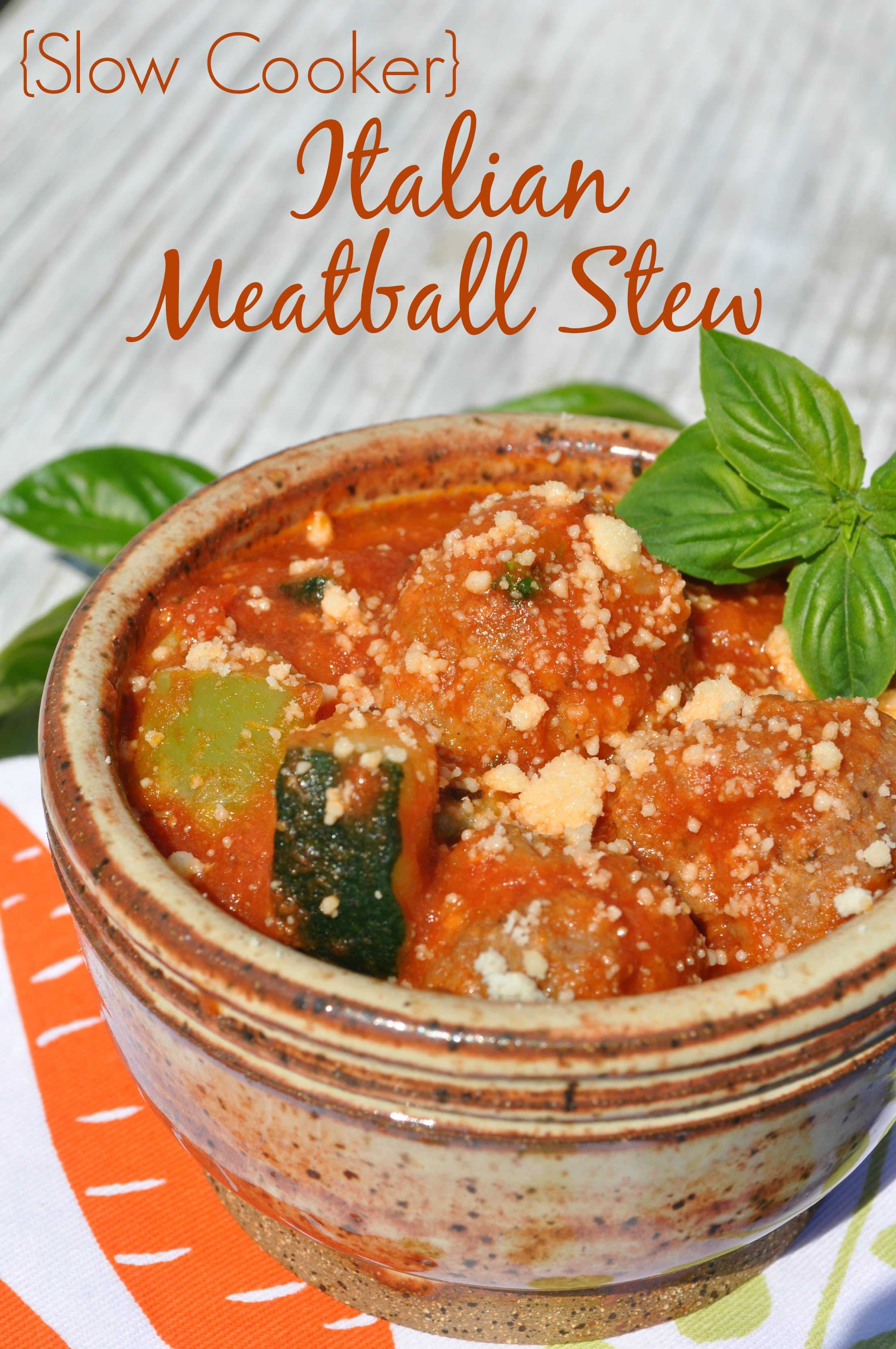Slow Cooker Italian Meatball Stew - The Seasoned Mom