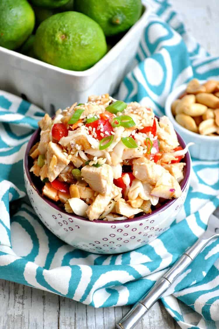 Thai Peanut Chicken Salad The Seasoned Mom
