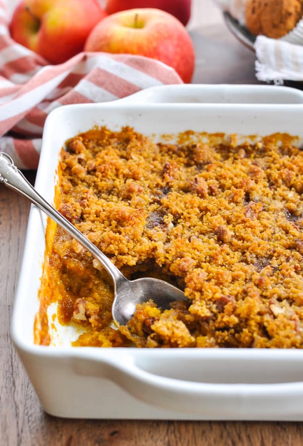 Southern Sweet Potato Casserole with Pecans - The Seasoned Mom