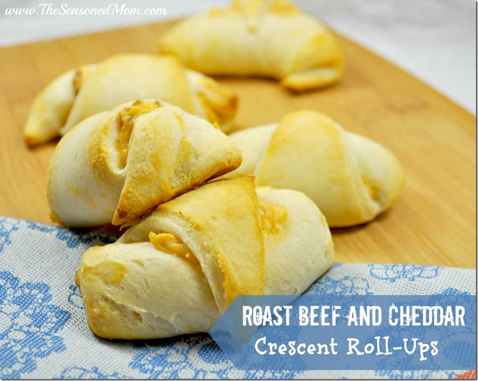 Roast Beef and Cheddar Crescent Roll-Ups - The Seasoned Mom