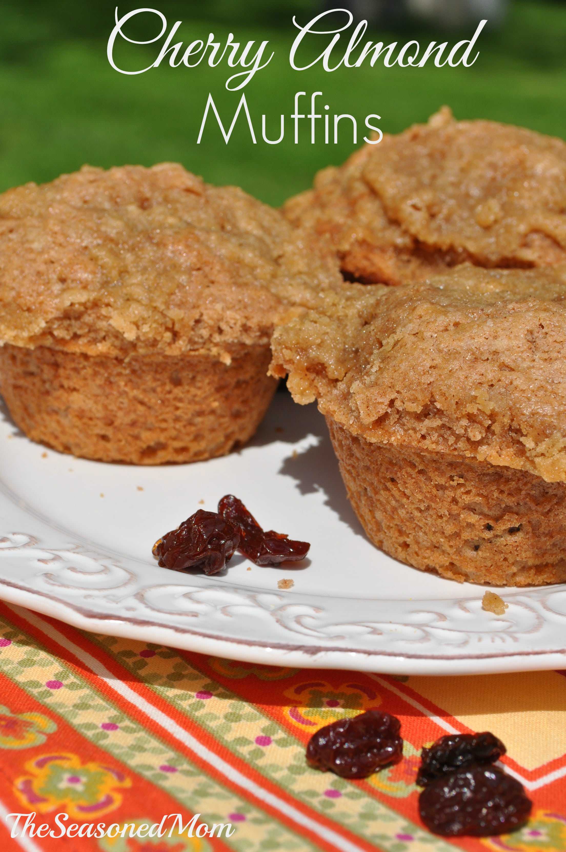 Cherry Almond Muffins The Seasoned Mom