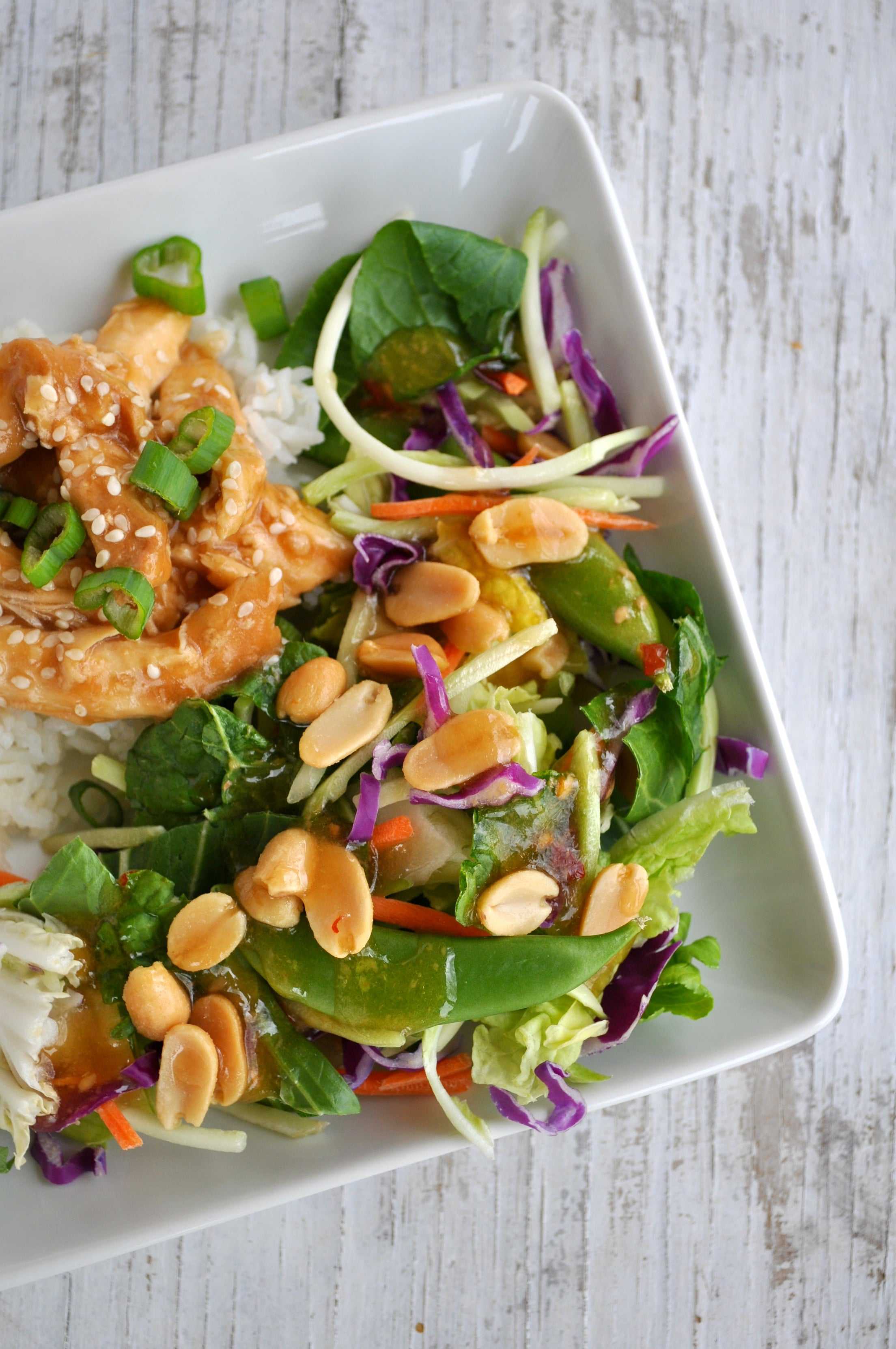 Healthy Slow Cooker Teriyaki Chicken with Ginger Bok Choy Salad - The ...