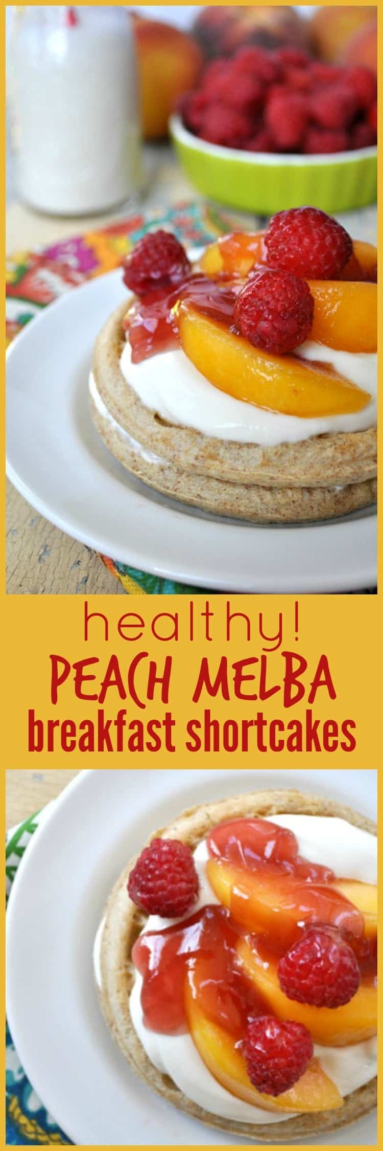 Healthy Peach Melba Breakfast Shortcakes + Earth Month! The Seasoned Mom