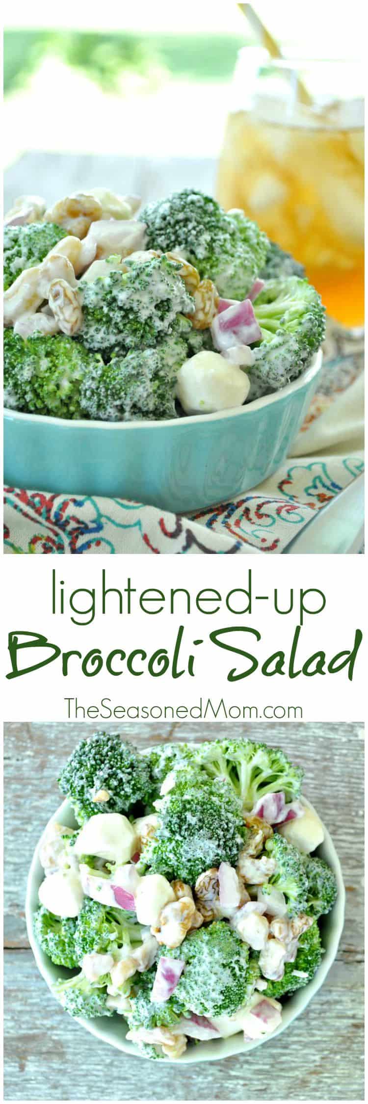 Lightened Up Broccoli Salad The Seasoned Mom