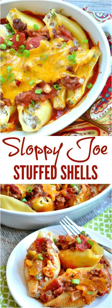 Sloppy Joe Stuffed Shells - The Seasoned Mom