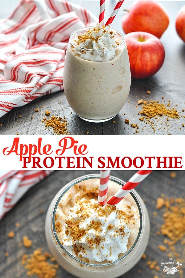 Apple Pie Protein Smoothie - The Seasoned Mom