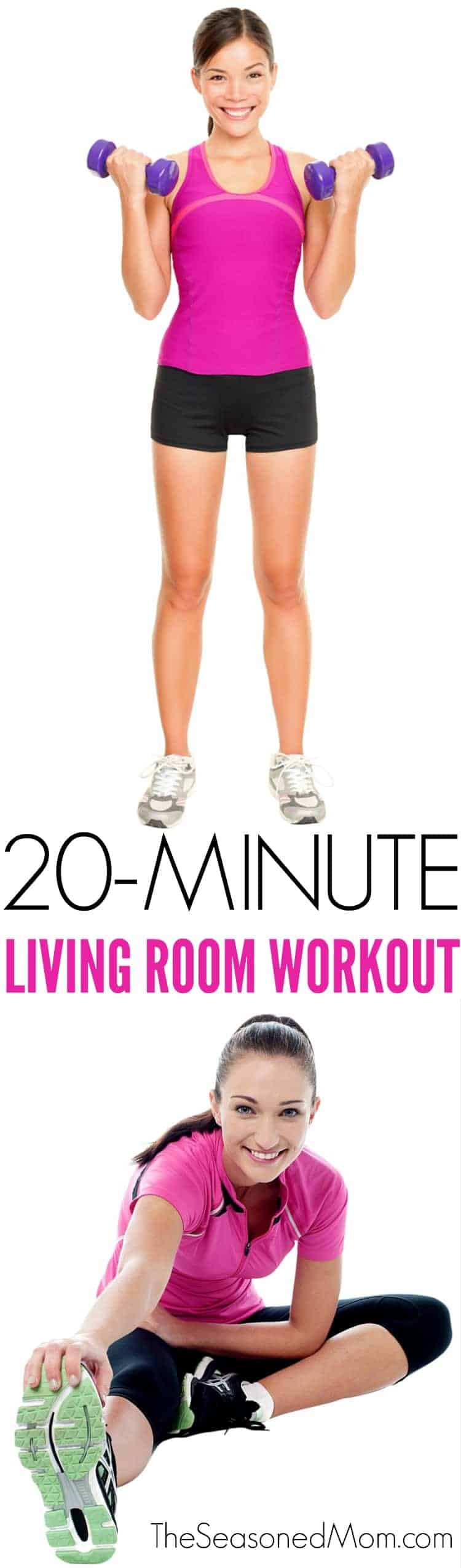 20 Minute Living Room Workout - The Seasoned Mom