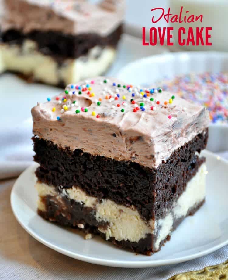 Easy Chocolate Italian Love Cake - The Seasoned Mom