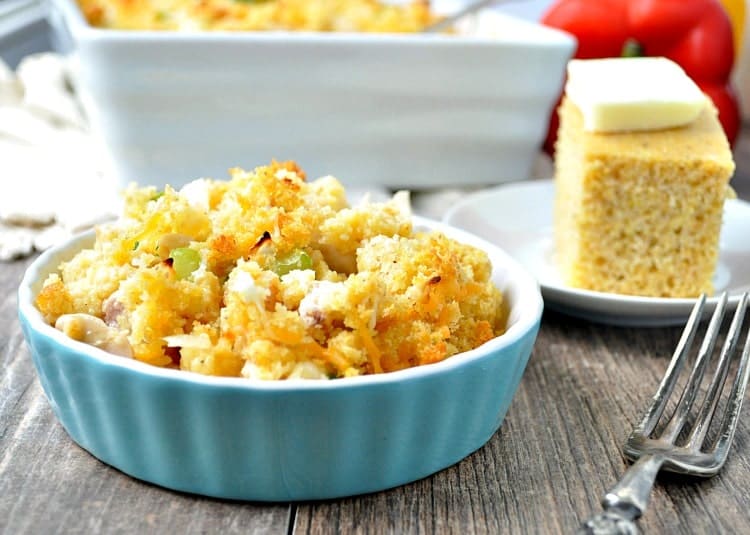 Chicken & Cornbread Cowboy Casserole - The Seasoned Mom