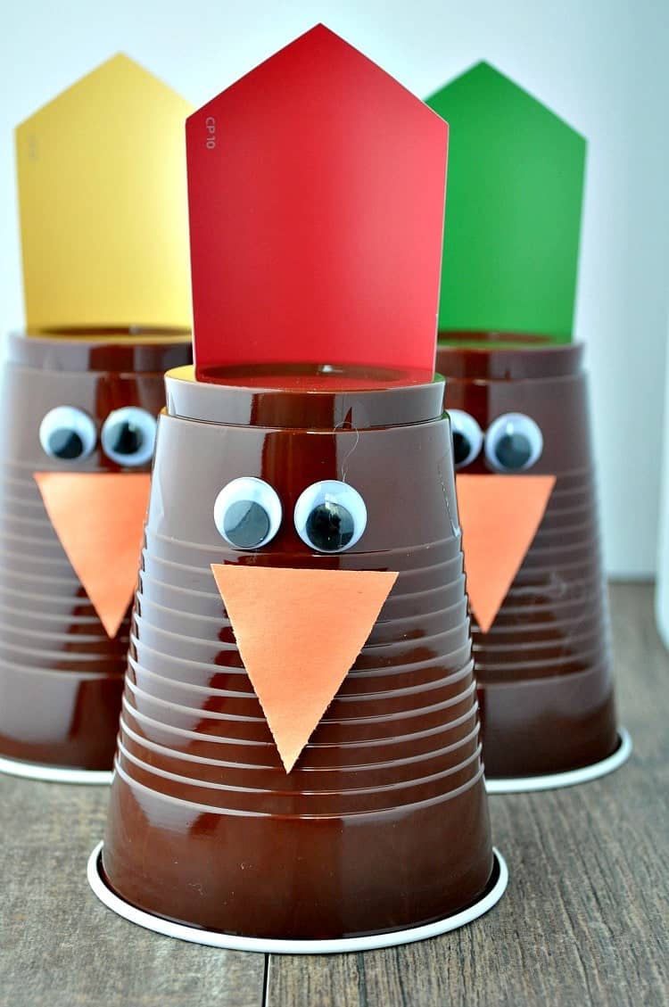 Kids Thanksgiving Cup, Thanksgiving Party Cups, Turkey Cups