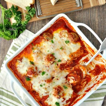 Dump-and-Bake Veggie Meatball Casserole - The Seasoned Mom