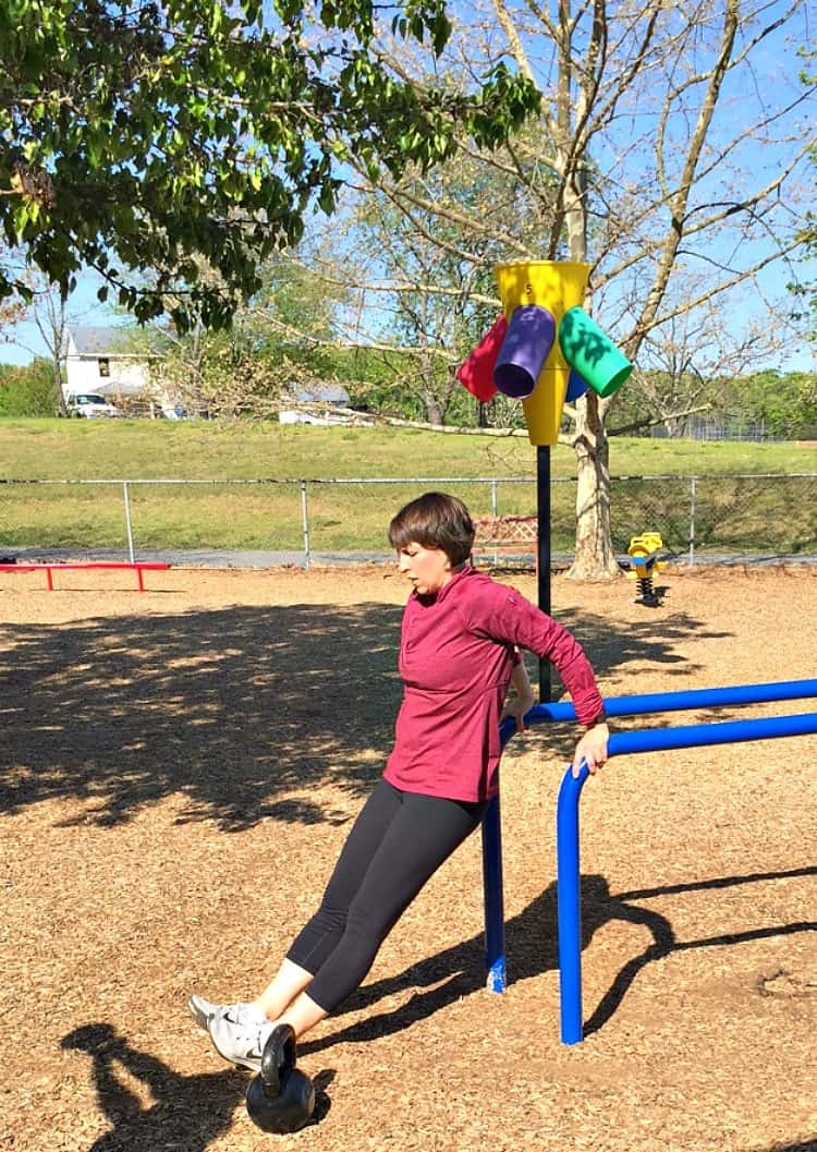 This Tabata-Style Playground Workout is an efficient 16-minute cardio and strength exercise routine that will work your entire body!