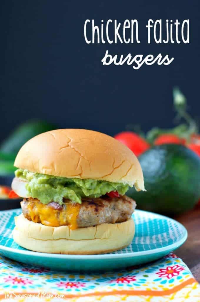 Chicken Fajita Burgers The Seasoned Mom