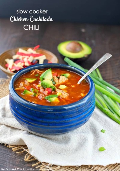 Slow Cooker Chicken Chili - The Seasoned Mom