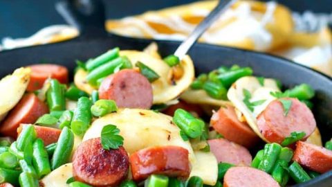 Homemade] Kielbasa and Pierogies with Peppers and Onions in a White Wine  and Garlic Glaze : r/food