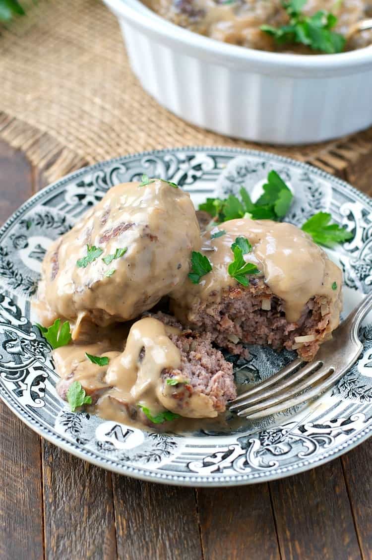 Slow Cooker Salisbury Steak The Seasoned Mom 