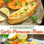 5-Ingredient Garlic Parmesan Tilapia - The Seasoned Mom