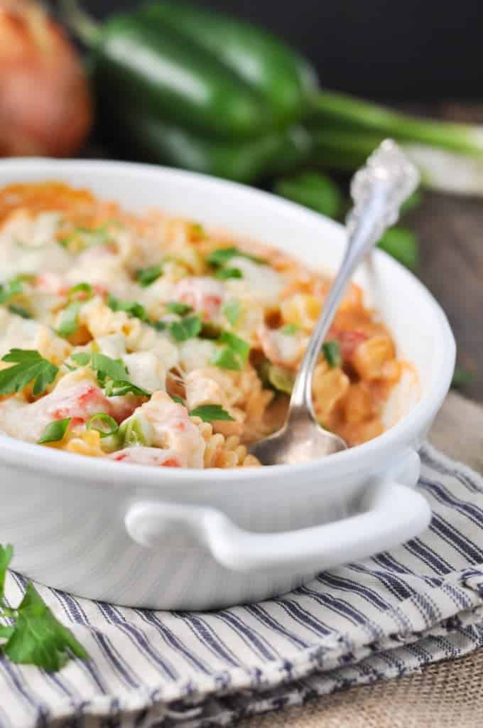 Dump-and-Bake Cajun Chicken Pasta - The Seasoned Mom