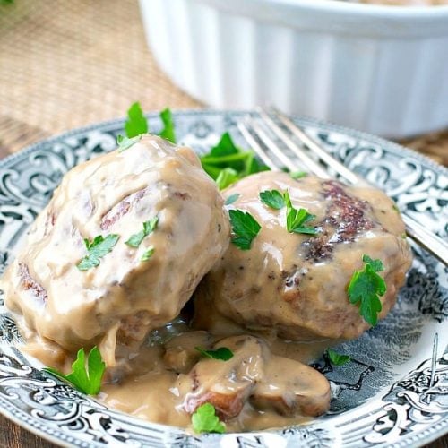 Slow Cooker Salisbury Steak The Seasoned Mom 