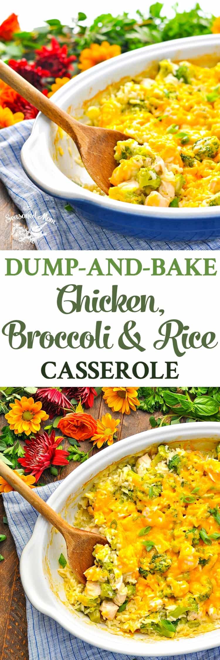 Dump And Bake Chicken Broccoli Rice Casserole The Seasoned Mom