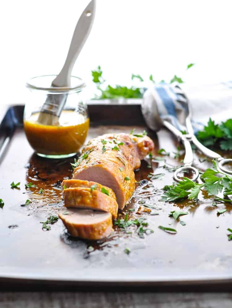 Brown Sugar & Mustard Glazed Smoked Pork Tenderloin • Food for a Year