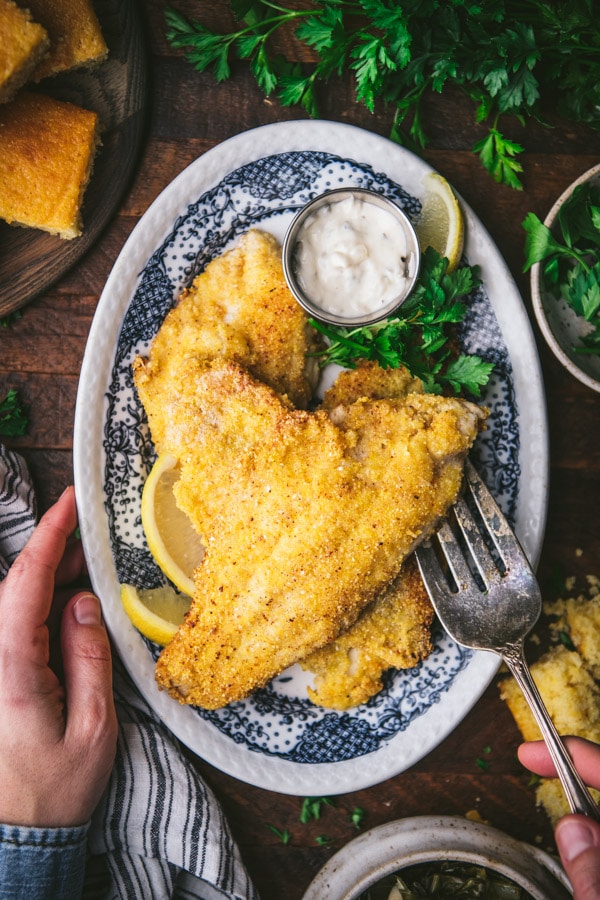 Crispy Southern Fried Catfish - The Seasoned Mom