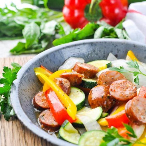 Foil Pack Italian Sausage and Peppers - The Seasoned Mom