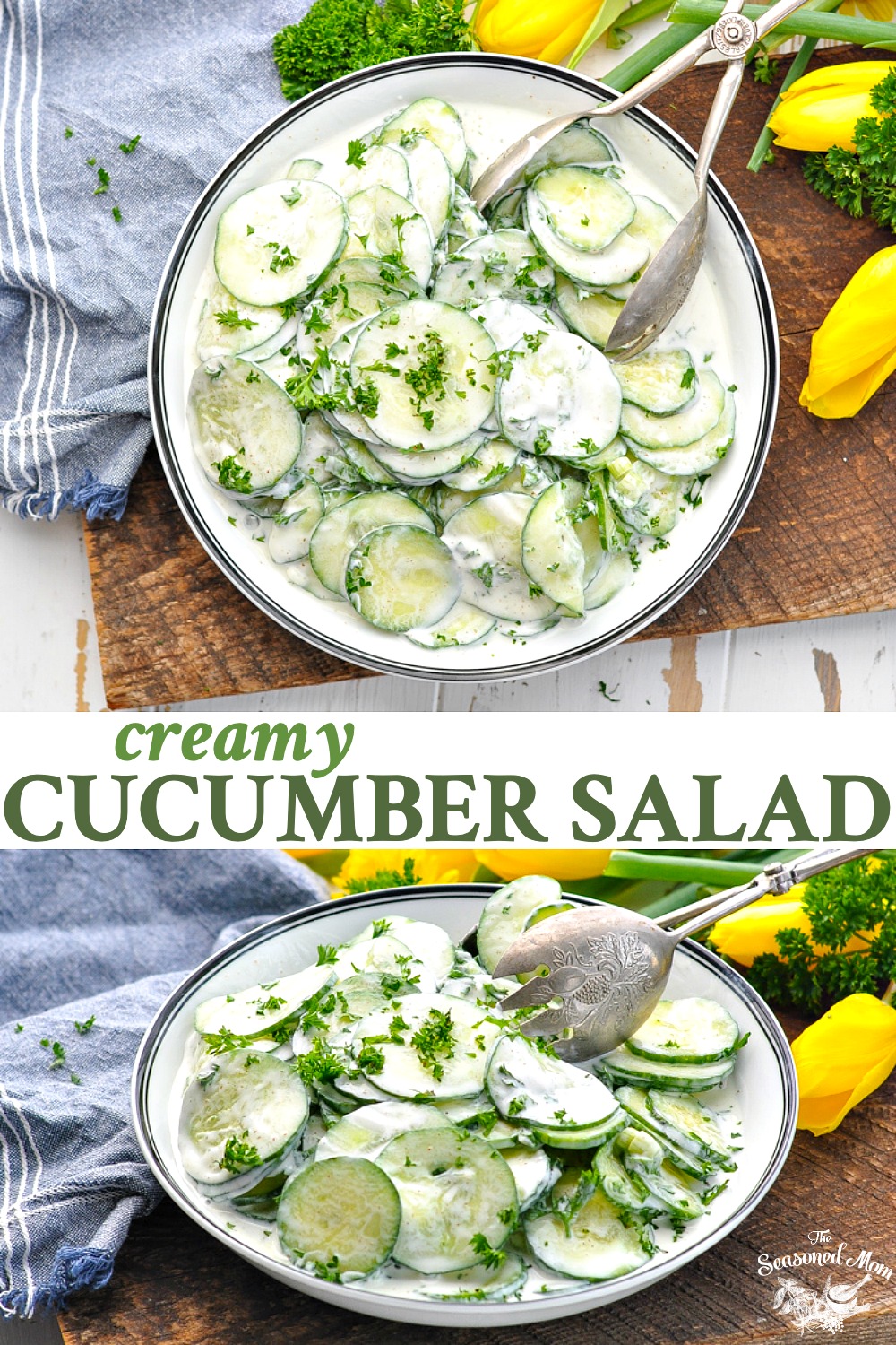 Creamy Cucumber Salad - The Seasoned Mom