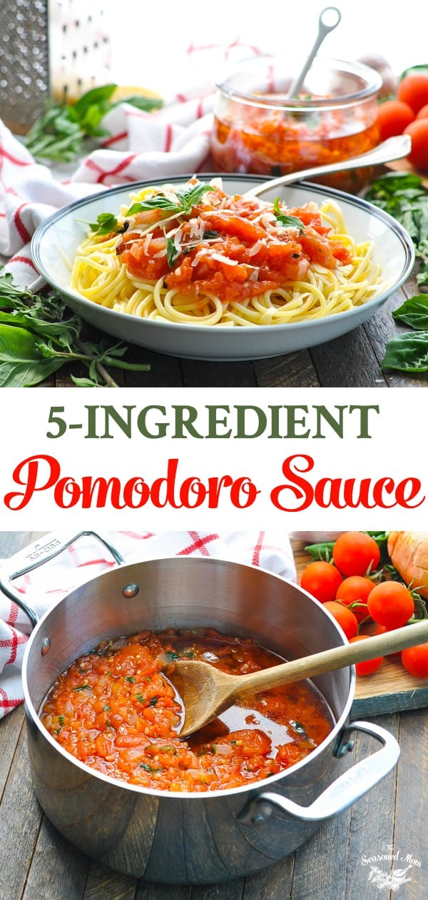 5-Ingredient Pasta Pomodoro Sauce - The Seasoned Mom