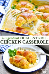 5 Ingredient Crescent Roll Chicken Casserole The Seasoned Mom