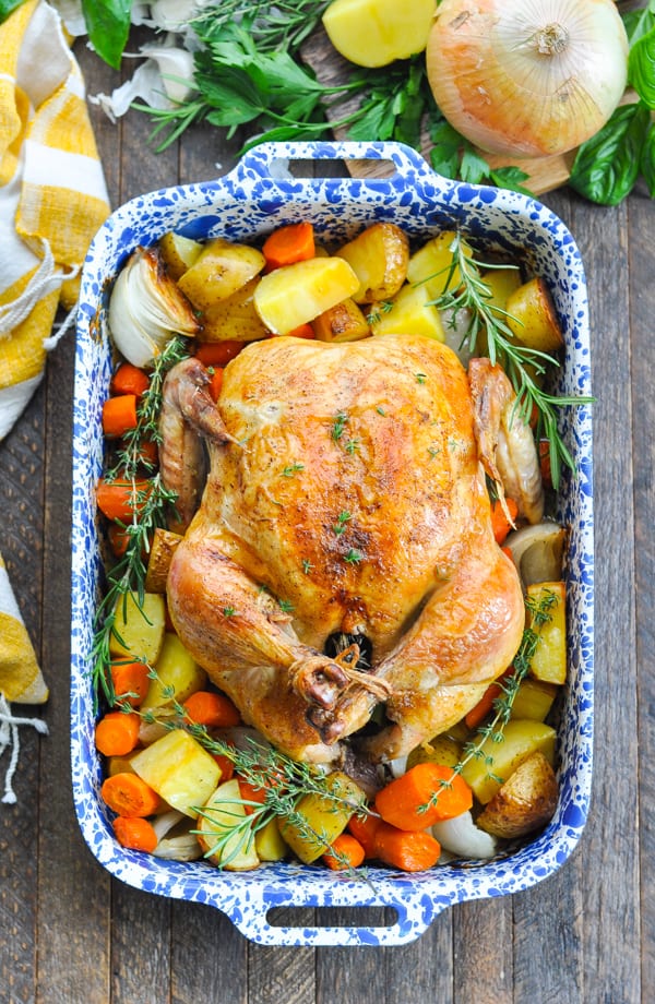 Crispy Roast Chicken with Vegetables | Recipe Cart