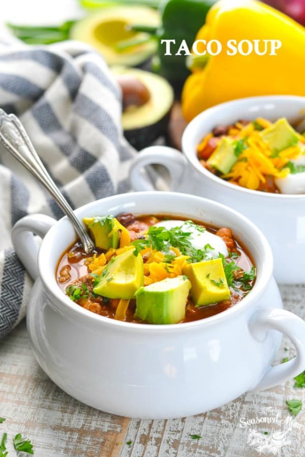 Easy Taco Soup - The Seasoned Mom