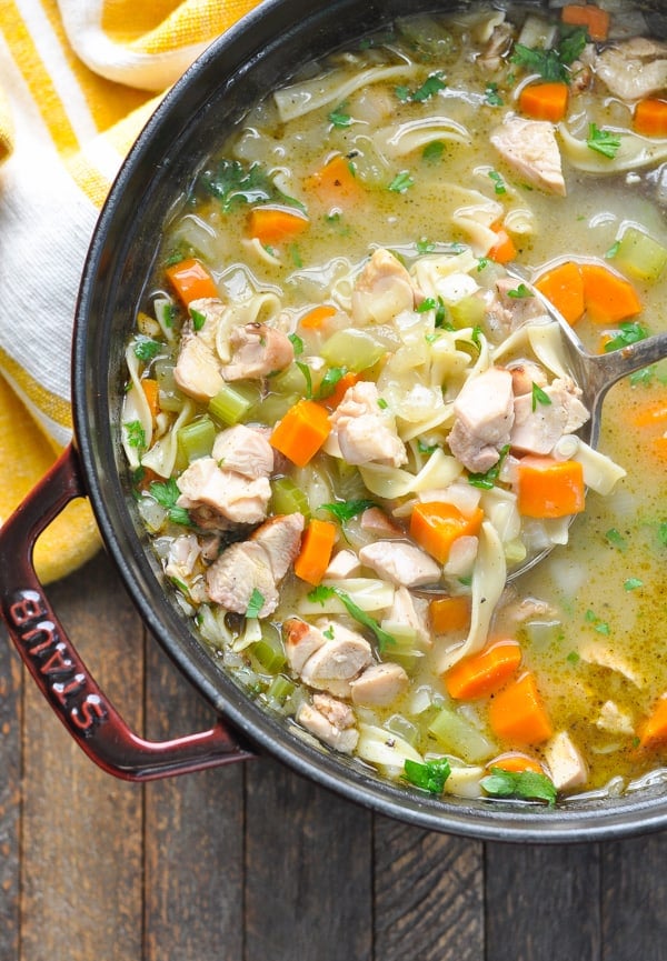 Quick and Easy Homemade Turkey Noodle Soup - The Seasoned Mom