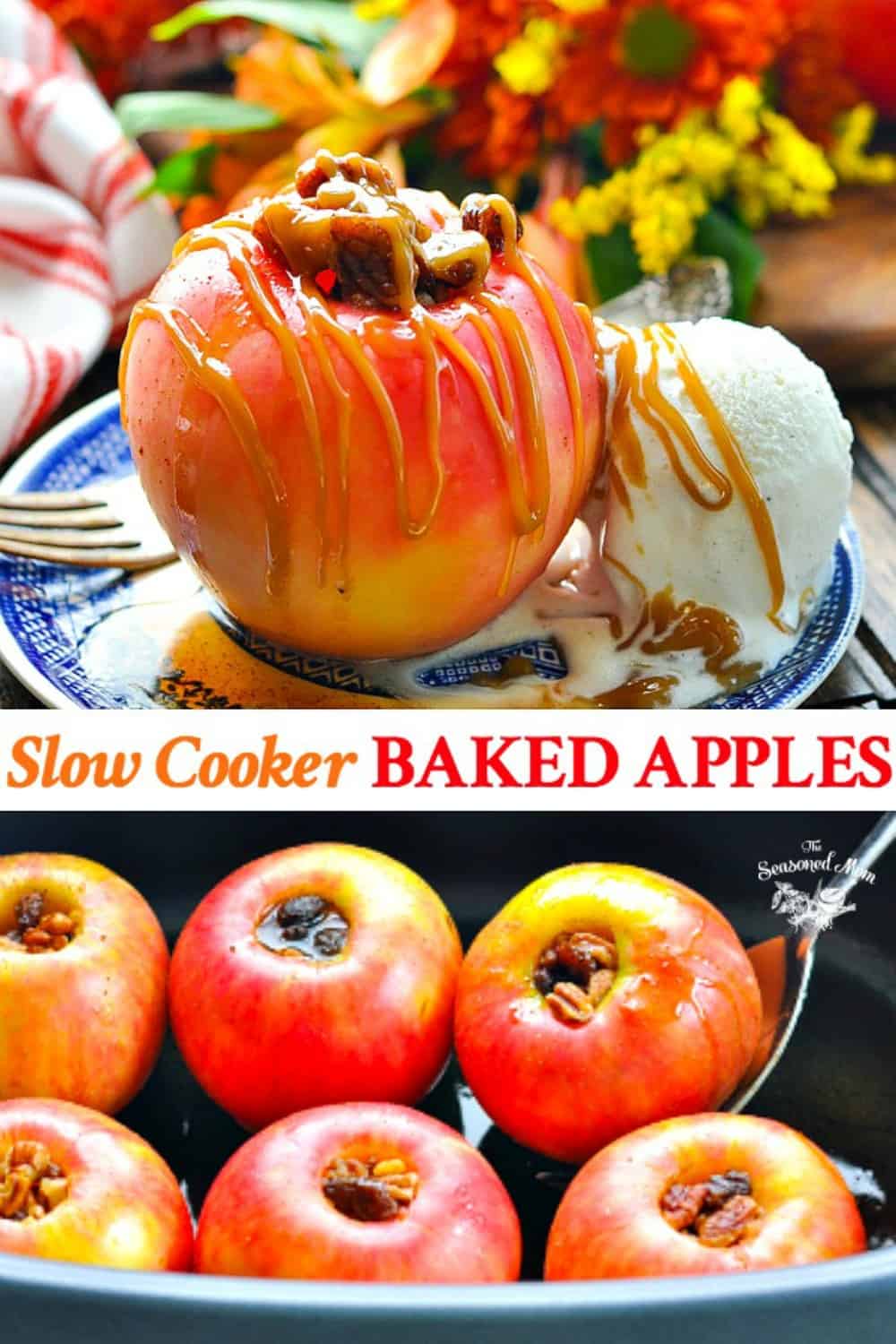 Slow Cooker Baked Apples Recipe The Seasoned Mom