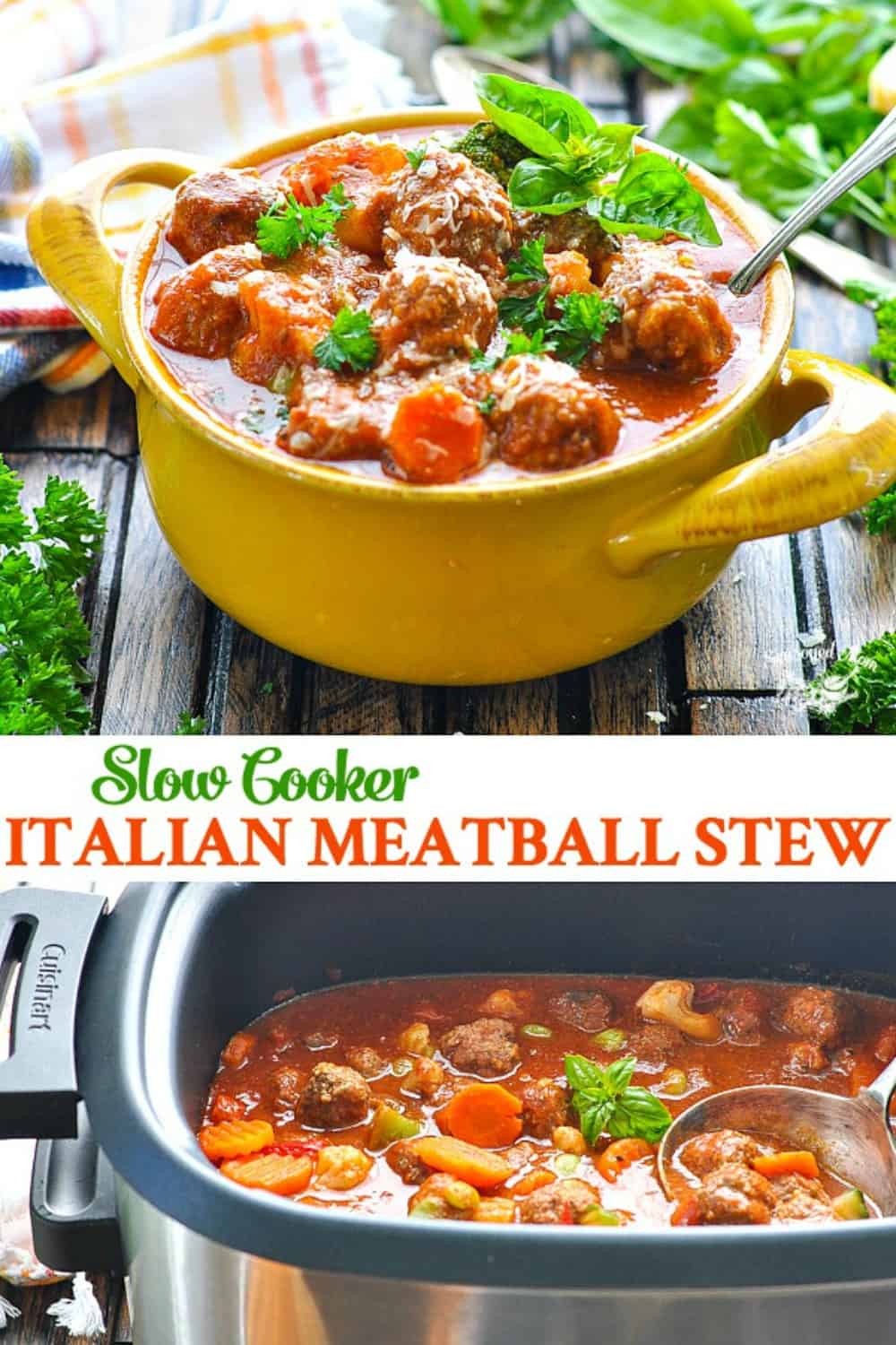 Slow Cooker Italian Meatball Stew Recipe The Seasoned Mom