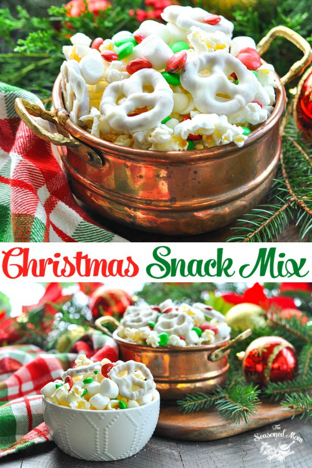 Easy 5-Ingredient Christmas Snack Mix - The Seasoned Mom