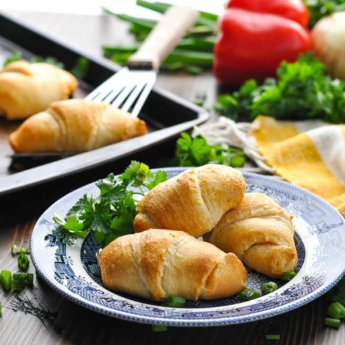 Cheesy Crescent Rolls  Flaky, cheesy rolls - ready in just 20 minutes!