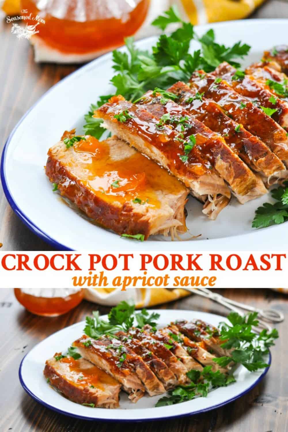 Crock Pot Pork Roast with Apricot Sauce The Seasoned Mom