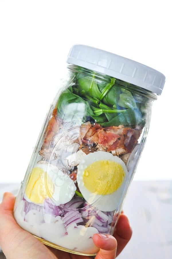 Clean Eating Spinach Salad Jars « Clean & Delicious