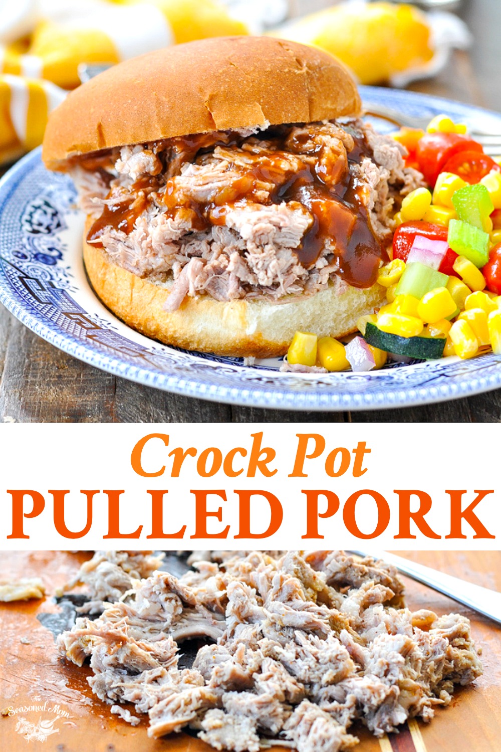 Crock Pot Pulled Pork - The Seasoned Mom