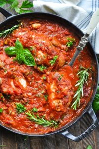 Dump and Bake Chicken Cacciatore | The Seasoned Mom