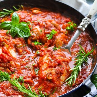 Dump and Bake Chicken Cacciatore | The Seasoned Mom