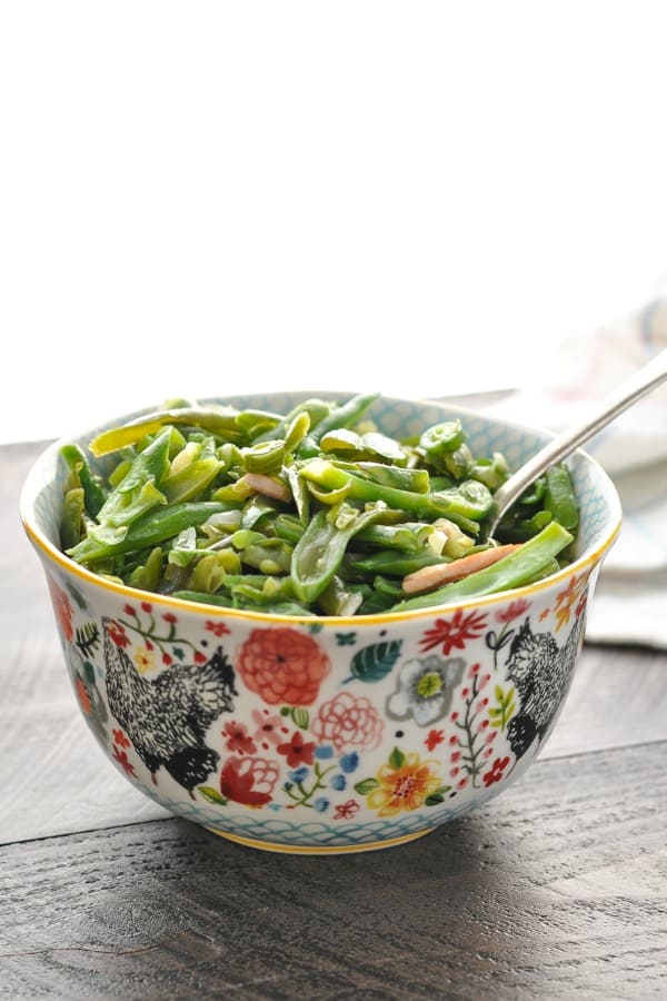 Recipe for Slow Cooker Fresh Garlic Green Beans - 365 Days of Slow
