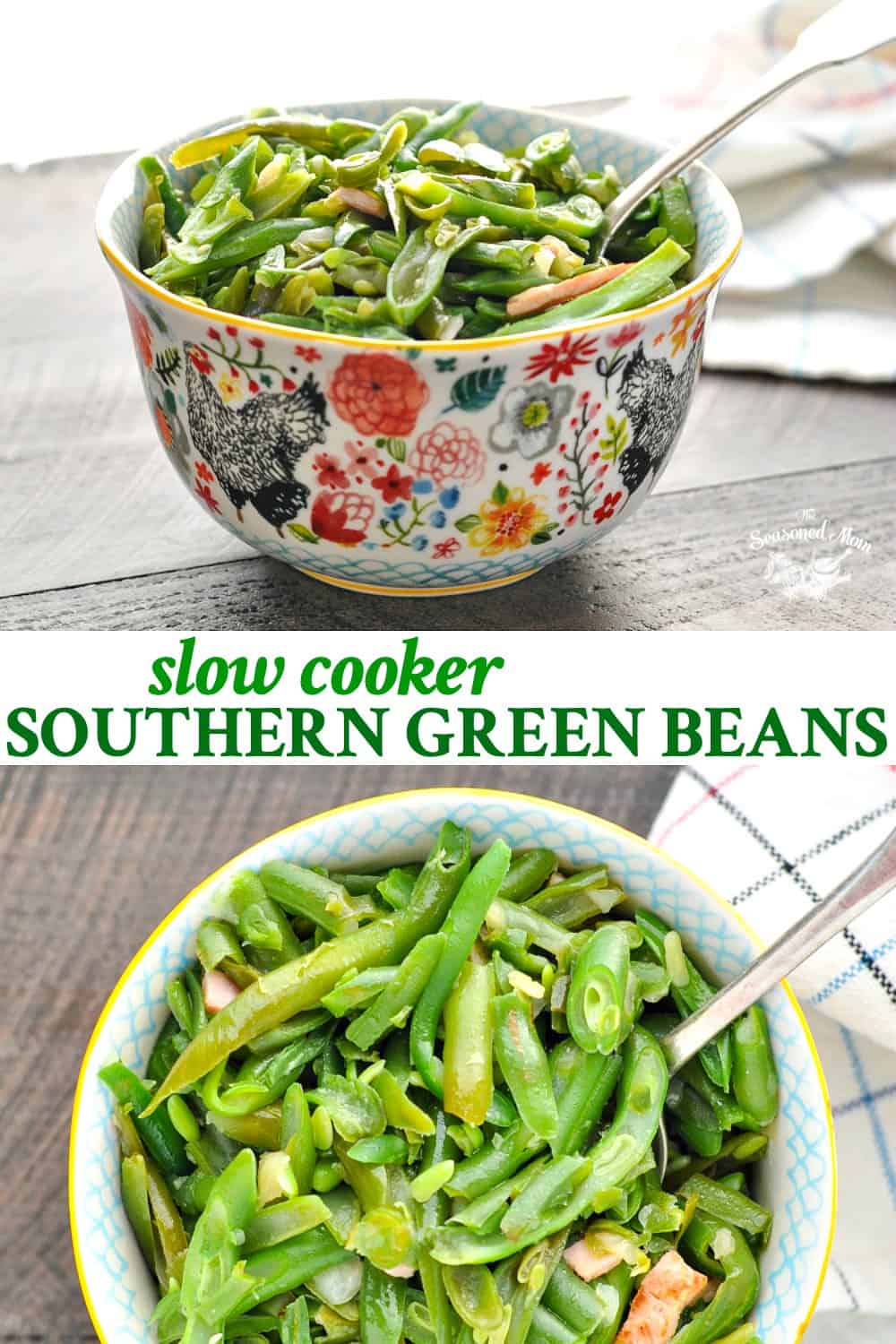 Slow Cooker Southern Green Beans - The Seasoned Mom