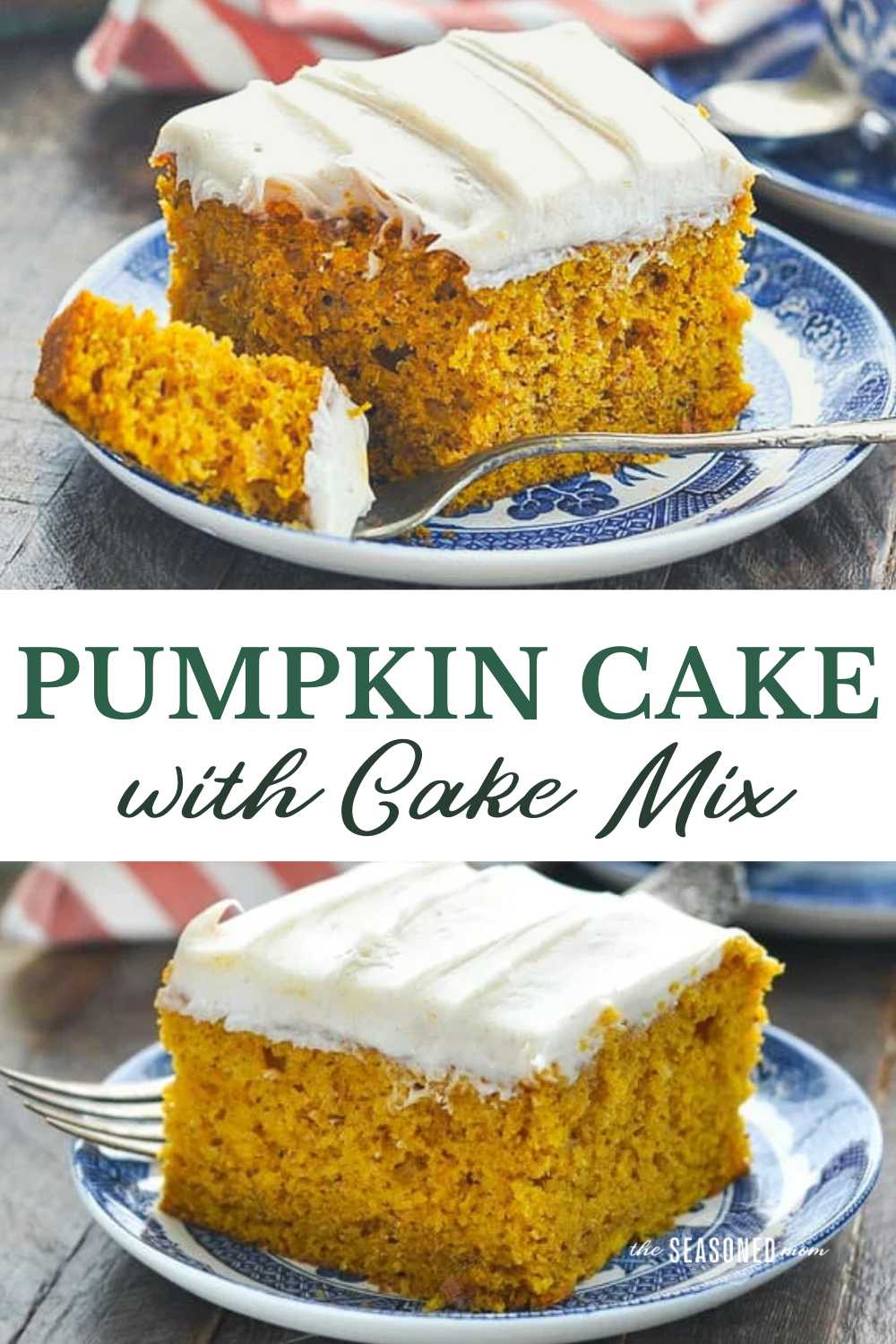 Easy Pumpkin Cake with Yellow Cake Mix - The Seasoned Mom
