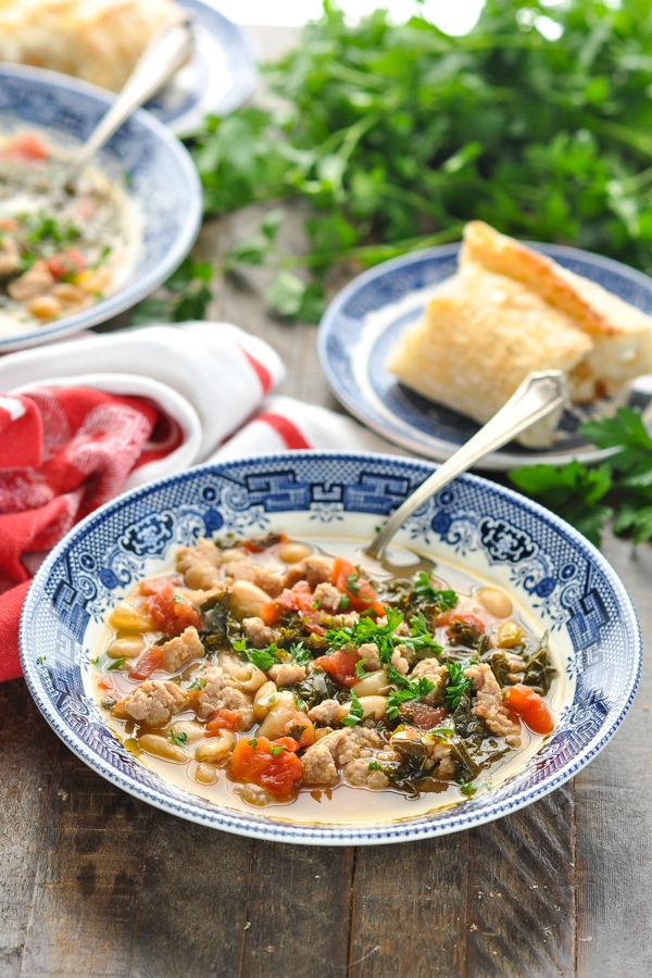 Tuscan White Bean Soup With Sausage And Kale The Seasoned Mom