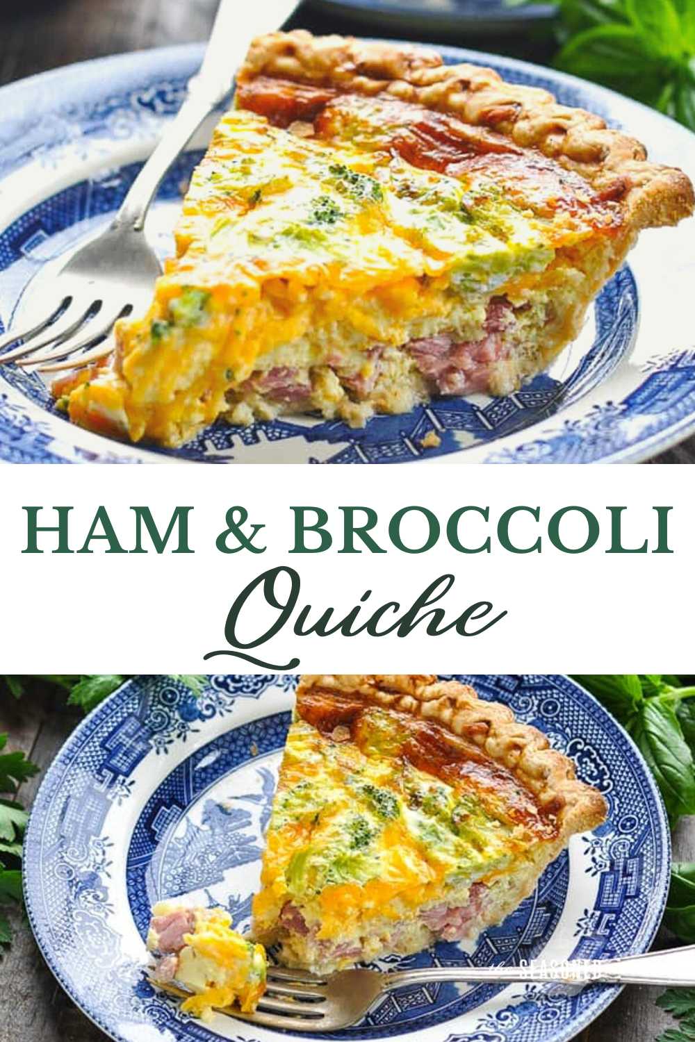 Ham and Broccoli Quiche - The Seasoned Mom