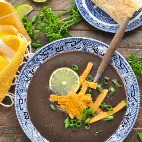 Easy Crockpot Black Bean Soup - STOCKPILING MOMS™