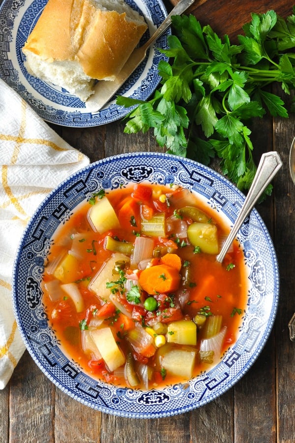 Crock Pot Vegetable Soup - The Seasoned Mom