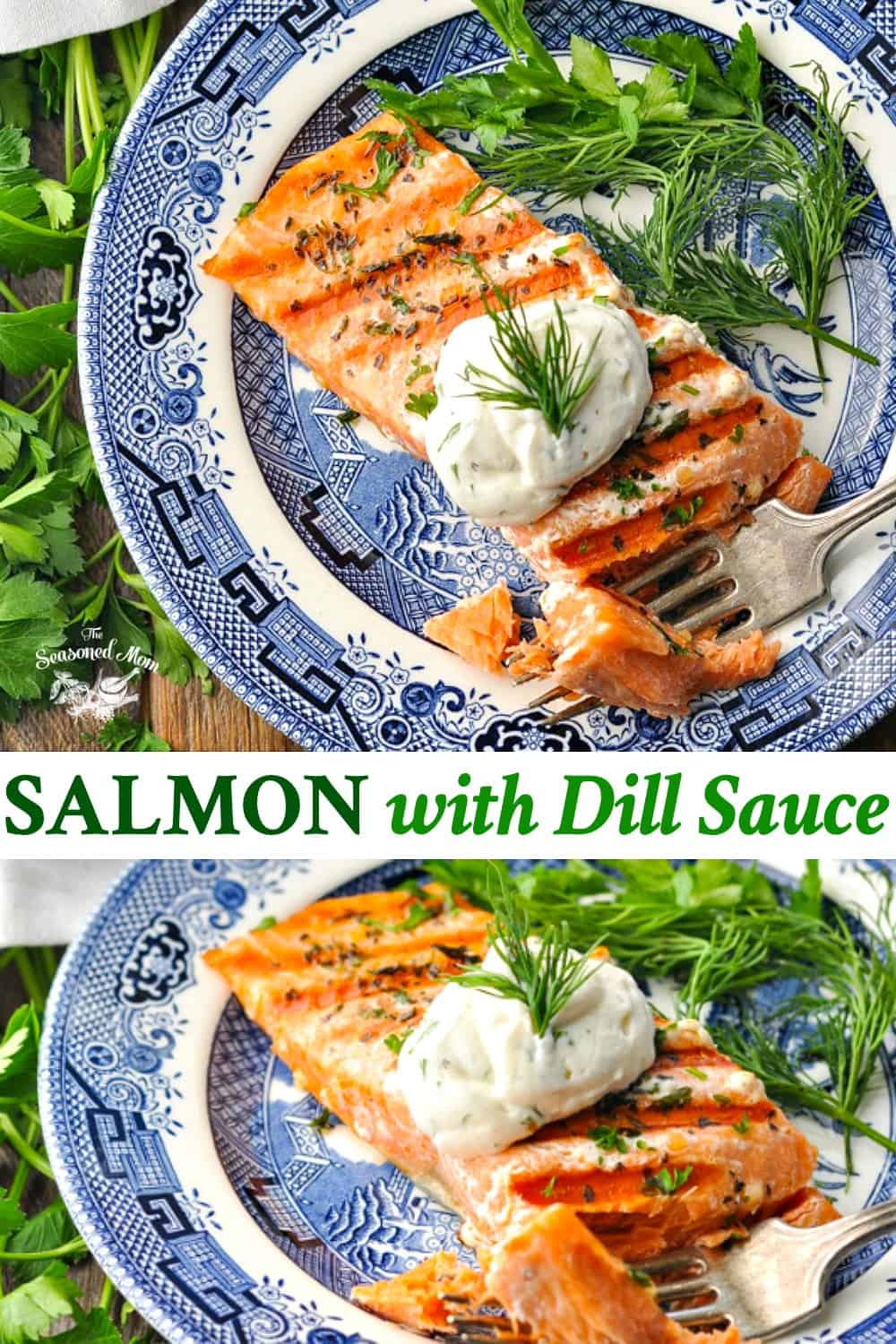 Salmon with Dill Sauce | The Seasoned Mom